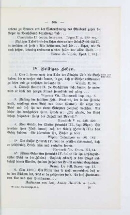 IV. Geistiges Leben