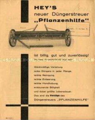 Neuer Düngerstreuer