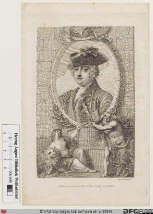 Bildnis Wilhelm August (William Augustus), kgl. Prinz von Großbritannien u. Irland, Herzog von Cumberland