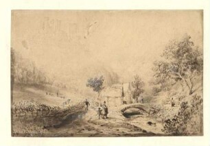 Rhine. Valley of Engehölle and ruins of Schonberg
