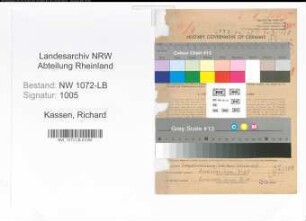 Entnazifizierung Richard Kassen , geb. 02.06.1908 (Angestellter)