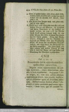 CVII Eod. c. 52. 53 Providentia dei in opportunitatibus quibusdam naturalibus