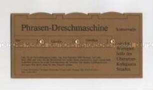 Phrasen-Dreschmaschine