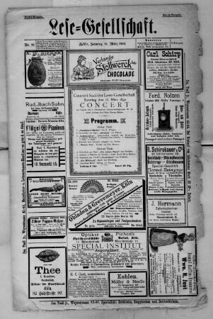 Lese-Gesellschaft. 1890-1894