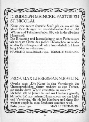 Prof. Max Liebermann, Berlin.