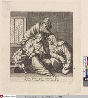 [Die Helige Familie in einem Raum; The Holy Family in a room]