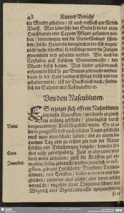 Von dem Nasenbluten