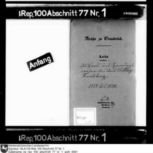 Hand- und Spanndienstwesen des Amts Wittlage-Hunteburg