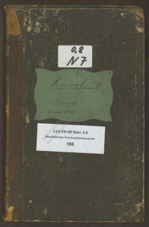 Geschäftstagebuch des Präses der Westfälischen Provinzialsynode