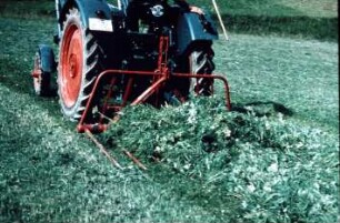 Fotografie: Fütterungstechnik, Grünfutter, Siloschwanz, Heckanbau