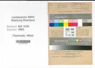 Entnazifizierung Alfred Pawlowski , geb. 30.03.1914 (Polizist)