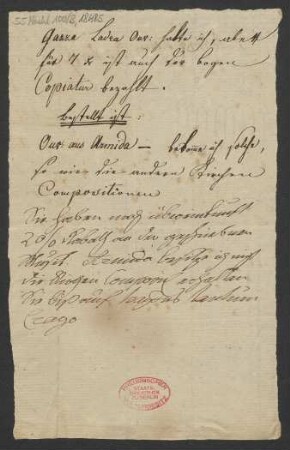 Brief an Carl Zulehner : 11.1819