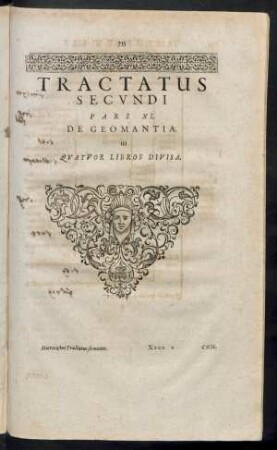 Tractatus Secundi Pars XI. De Geomantia.