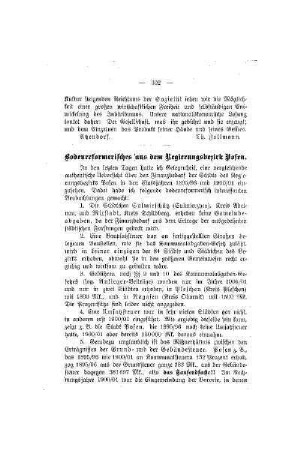 Bodenreformerisches aus dem Regierungsbezirk Posen