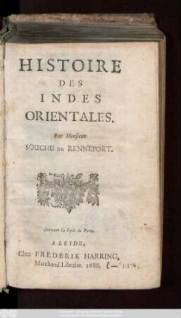 Histoire Des Indes Orientales