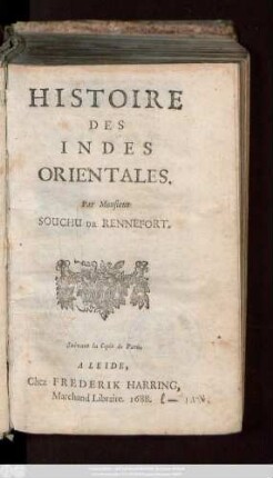 Histoire Des Indes Orientales