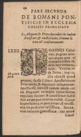 Pars Secunda De Romani Pontificis In Ecclesia Christi Principatu.