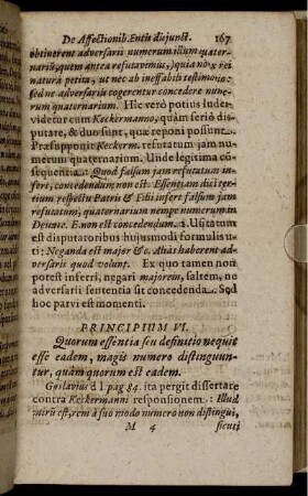Principium VI. Quorum essentia seu definitio nequit esse eadem, magis numero distinguuntur, quam quorum est eadem.