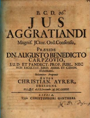 Ius aggratiandi