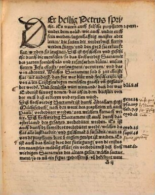 Von de[m] hochwirdigen Sacrame[n]t des leibs vn[d] bluts Christi vnsers herre[n] : wie das in d' zeit d' apostle[n] vn[d] seidhar bis vff vnser zeit geglaubt ist worde[n], auch wie, das die aller eltisten vn heiligsten lerrer, einheliglich gehalte[n], geglaubt vnd beschriben habe[n]
