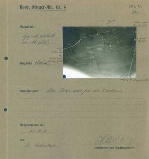 Foto der Gegend südöstlich von Saint-Dié-des-Vosges (Luftbild)
