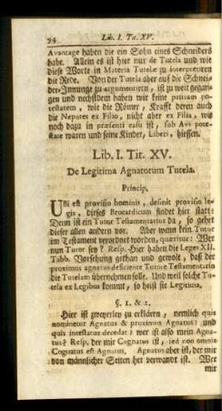 Tit. XV. De Legitima Agnatorum Tutela.