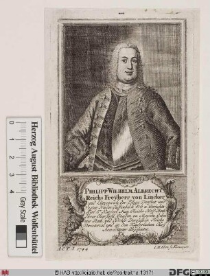 Bildnis Philipp Wilhelm Albrecht Frhr. von Lyncker