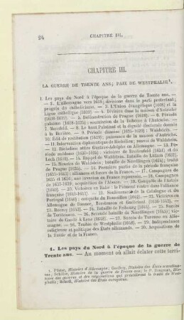 Chapitre III. La guerre de Trente ans; paix de Westphalie