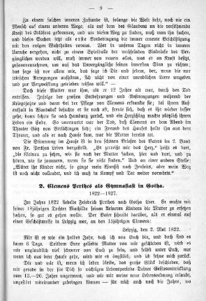 2. Clemens Perthes als Gymnasiast in Gotha