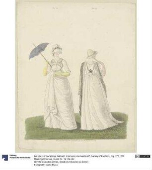 Gallery of Fashion, Fig. 270, 271: Morning Dresses