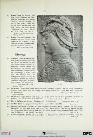 Diverses (Nr. 405-428)