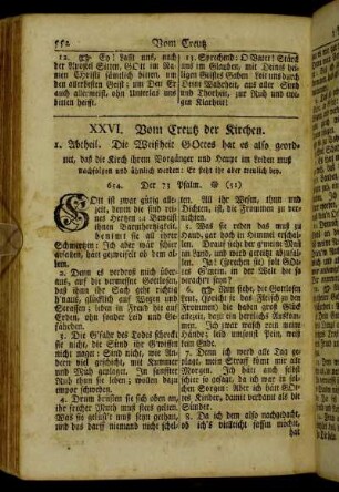 XXVI. Vom Creutz der Kirchen.