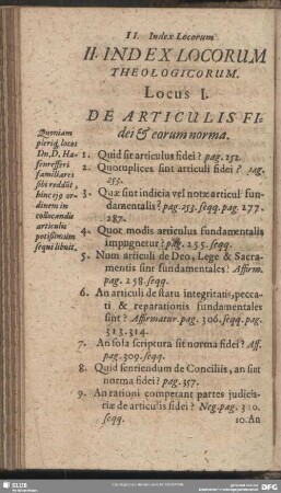 II. Index Locorum Theologicorum