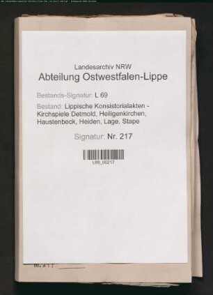 Einkünfte und Besitzungen der Pastorei (v.a. Streitigkeiten, Rückstände)