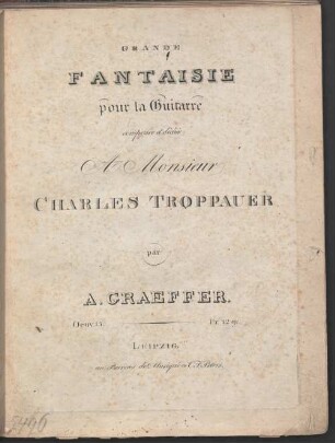 Grande fantaisie pour la guitarre : oeuv. 15