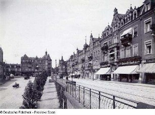Dresden-Blasewitz. Schillerplatz. NW-Seite nach Süden