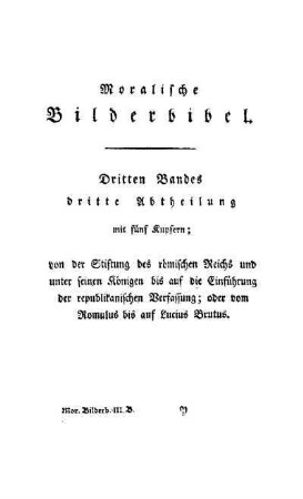 Dritten Bandes dritte Abtheilung