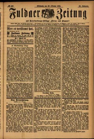 Ausgabe vom Mittwoch, den 28. Oktober 1896.