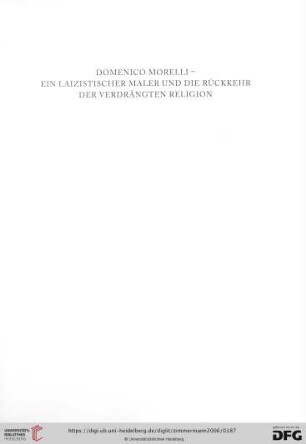 Domenico Morelli - ein laizistischer Maler und die Rückkehr der verdrängten Religion