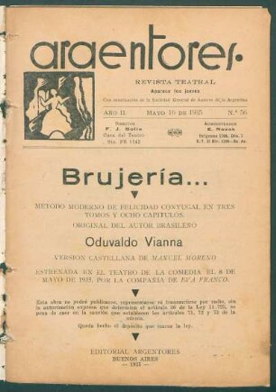 1935005600: Brujería... : método moderno de felicidad conyugal en tres tomos y ocho capítulos