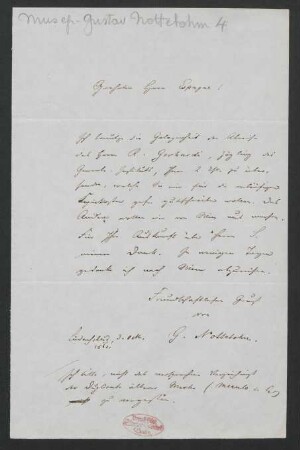 Brief an Franz Espagne : 03.10.1861