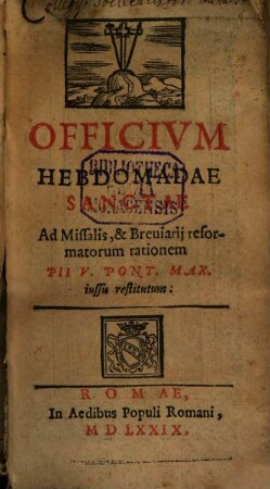Officium hebdomadae sanctae