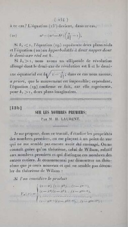 Sur les nombres premiers.