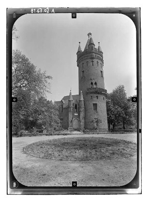 Potsdam-Babelsberg. Flatowturm (1853-1856; J. H. Strack) im Park