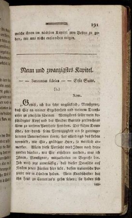 Neun und zwanzigstes Kapitel. - Drei und dreissigstes Kapitel.