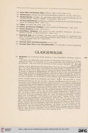 Glasgemälde (Nr. 157-164)