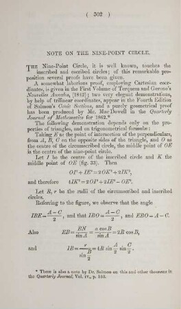 Note on the nine-point circle.