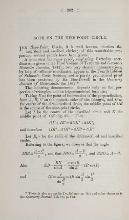 Note on the nine-point circle.