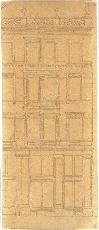 Zocher, Ernst; Architekturstudien - Gebäude (Teilansicht)
