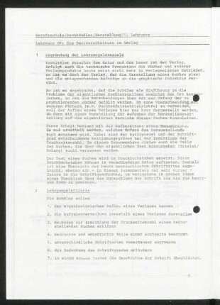 Lehrgang 01: Die Textverarbeitung im Verlag